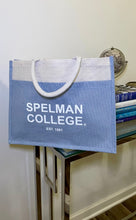 Load image into Gallery viewer, Spelman College Jute Tote Bag