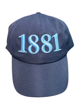 Load image into Gallery viewer, Navy Blue Satin Lined 1881 Dad Hat
