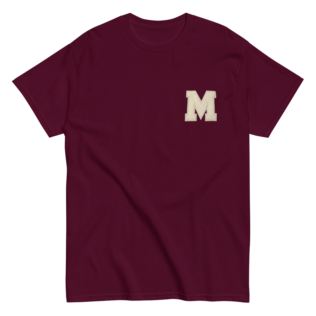 Maroon Varsity M Shirt