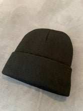 Load image into Gallery viewer, Classic Black Satin Lined Beanie
