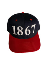 Load image into Gallery viewer, Blue and Red 1867 Snapback
