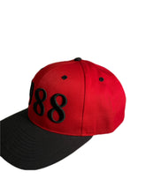 Load image into Gallery viewer, Red and Black 1988 Snapback
